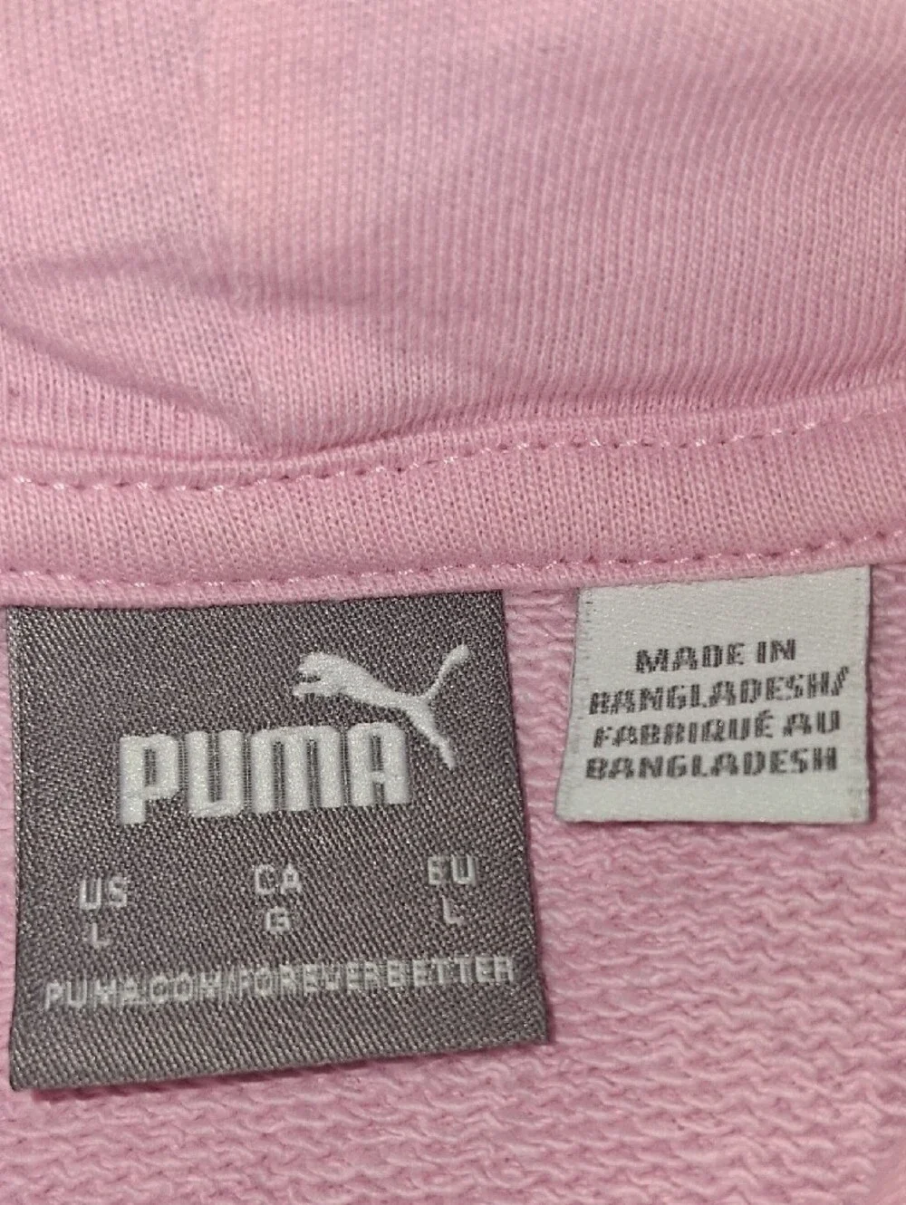 Puma Pink Pullover Hoodie with Subtle Logo - Picture 3 of 5
